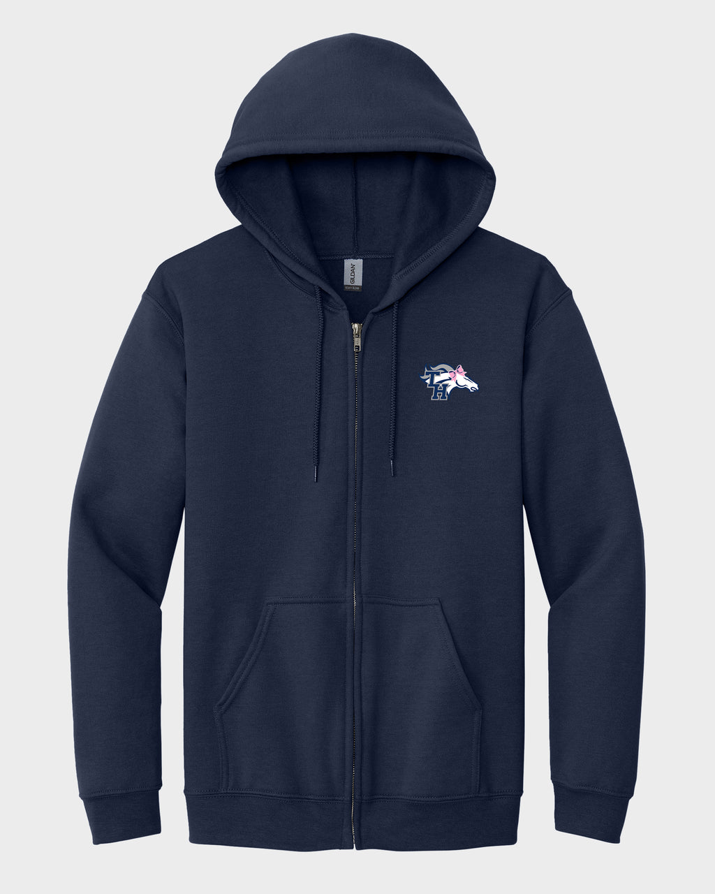 TH Pep Squad Pink Zippered Sweatshirt