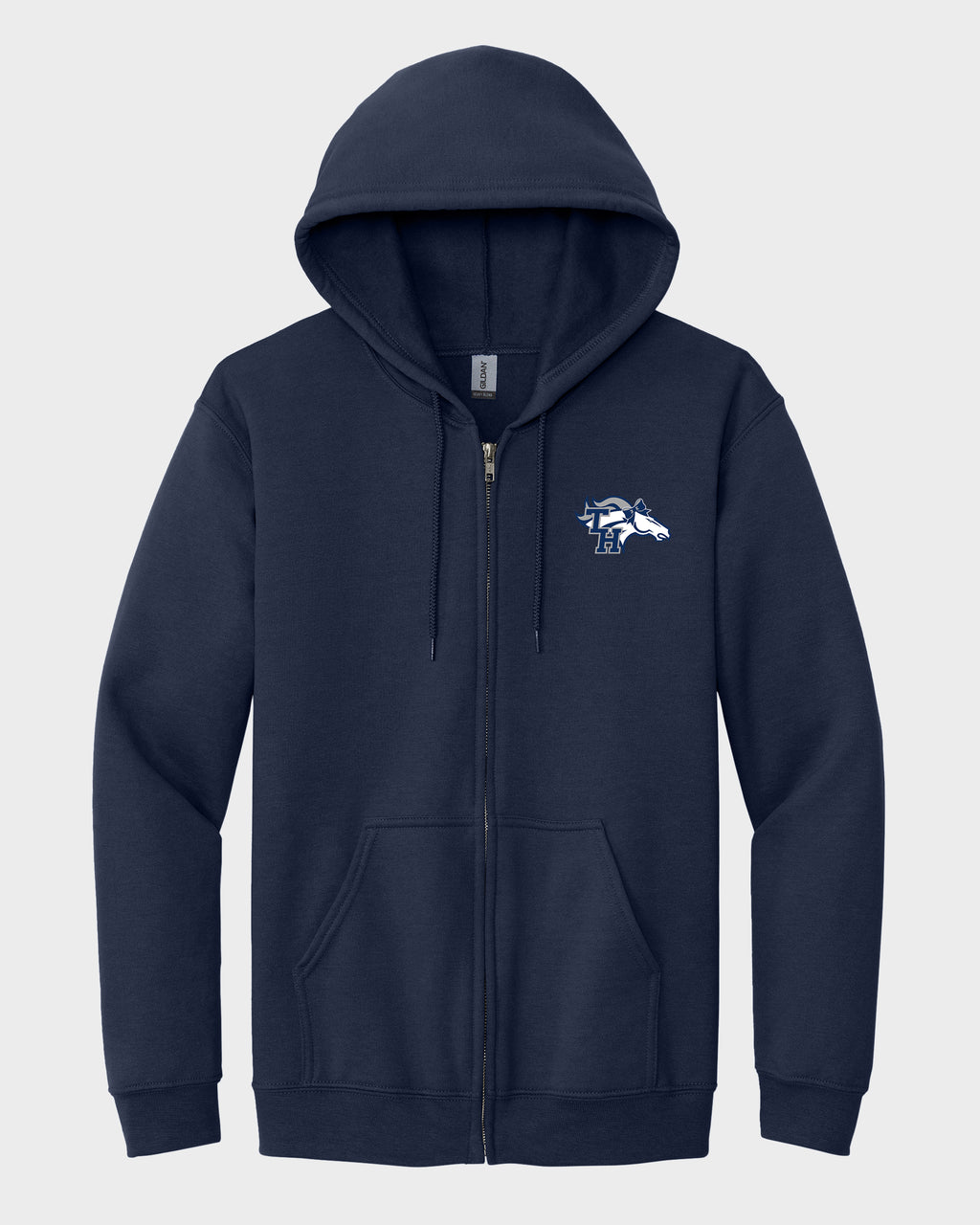 TH Pep Squad Navy Zippered Sweatshirt