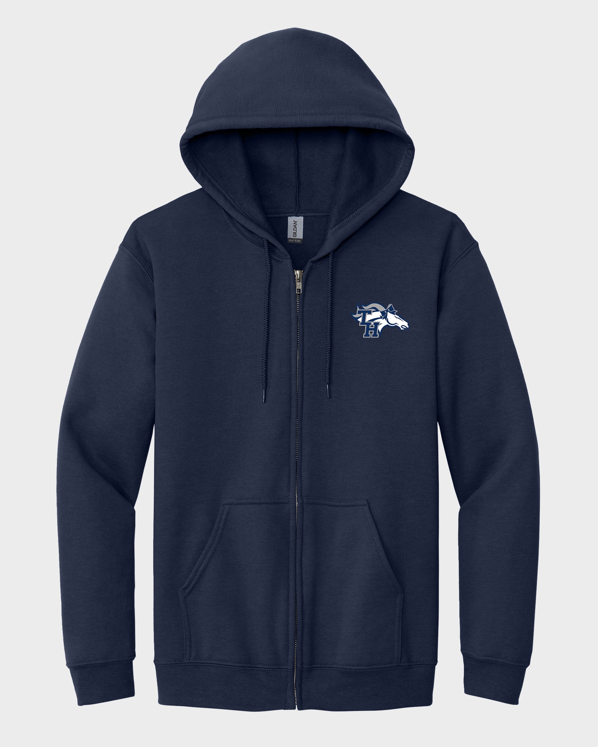TH Pep Squad Navy Zippered Sweatshirt