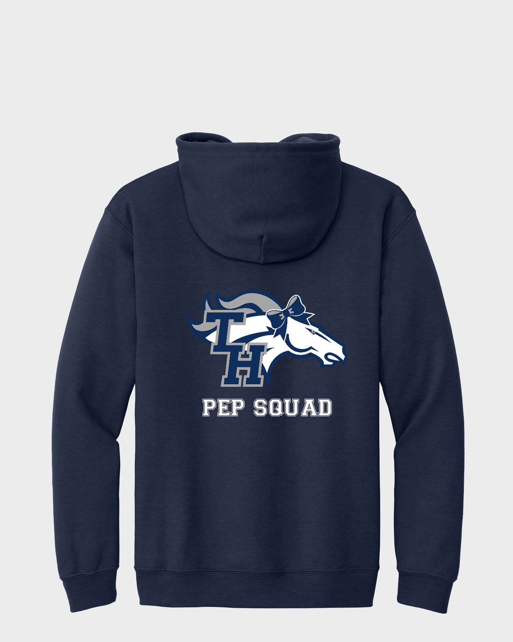 TH Pep Squad Navy Zippered Sweatshirt