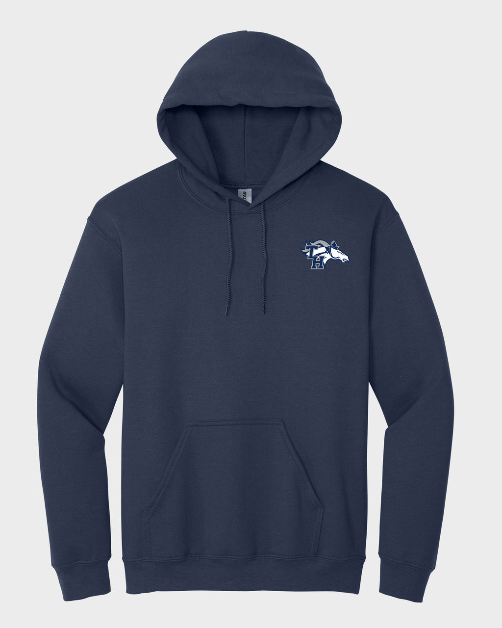 TH Pep Squad Navy Hoodie Sweatshirt with Left Chest