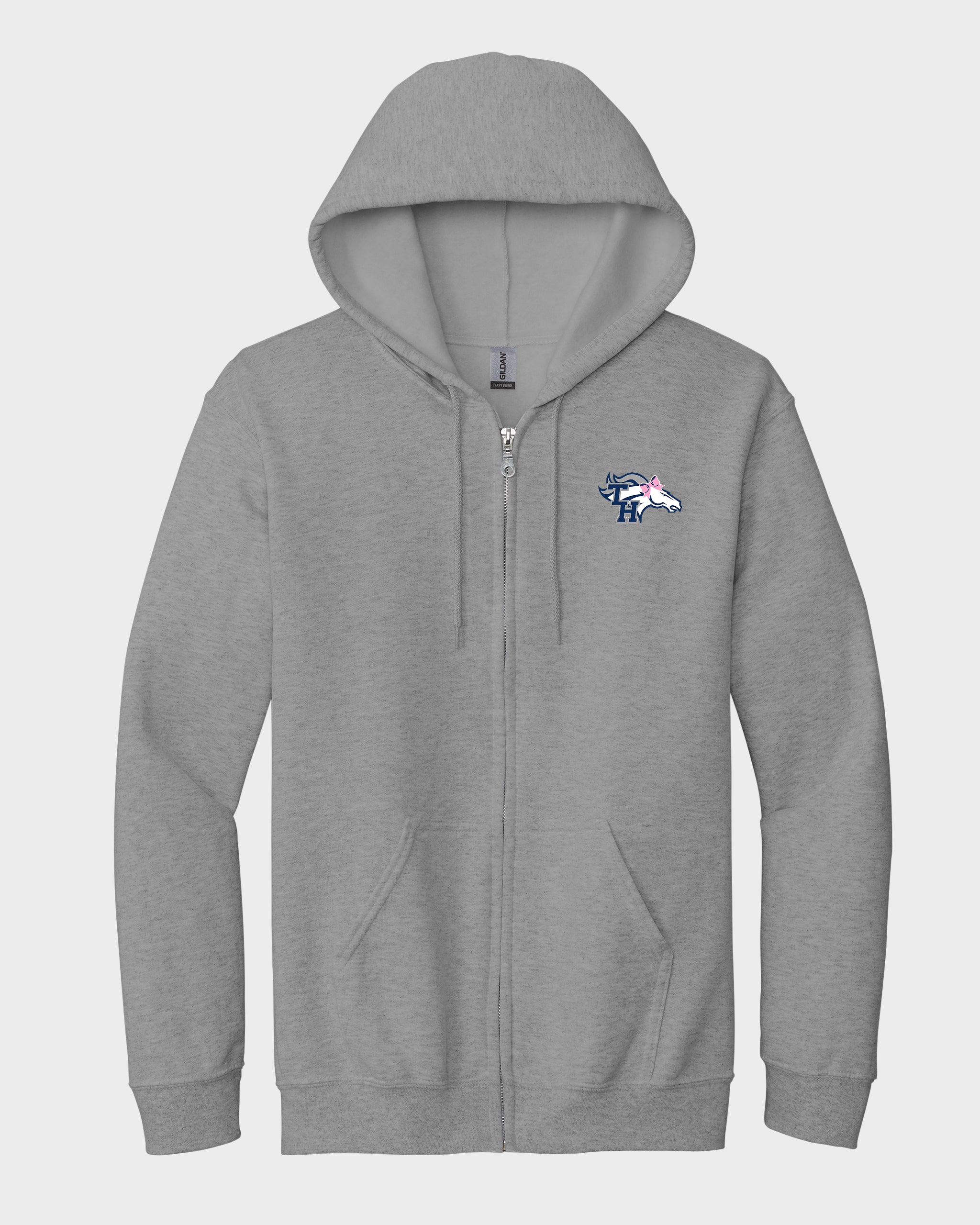 TH Pep Squad Pink Zippered Sweatshirt