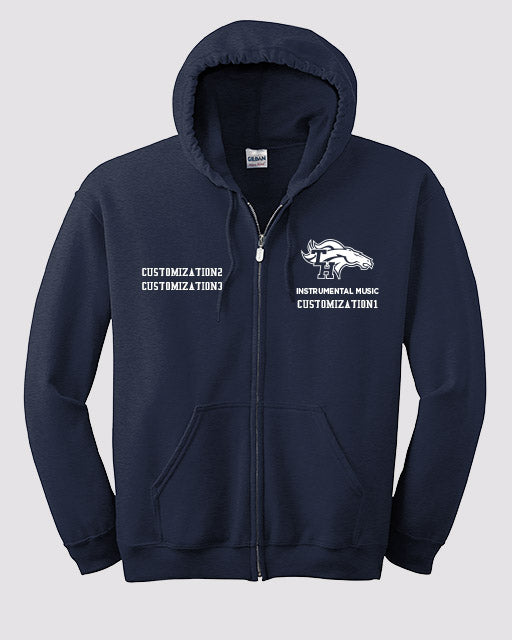 TH Instrumental Music Zippered Sweatshirt