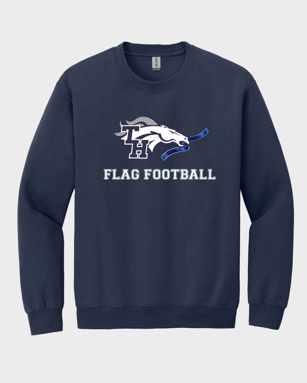 TH Flag Football Embroidered Crewneck Sweatshirt
