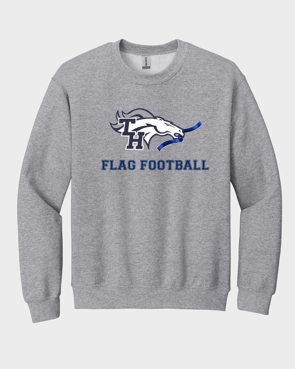 TH Flag Football Embroidered Crewneck Sweatshirt