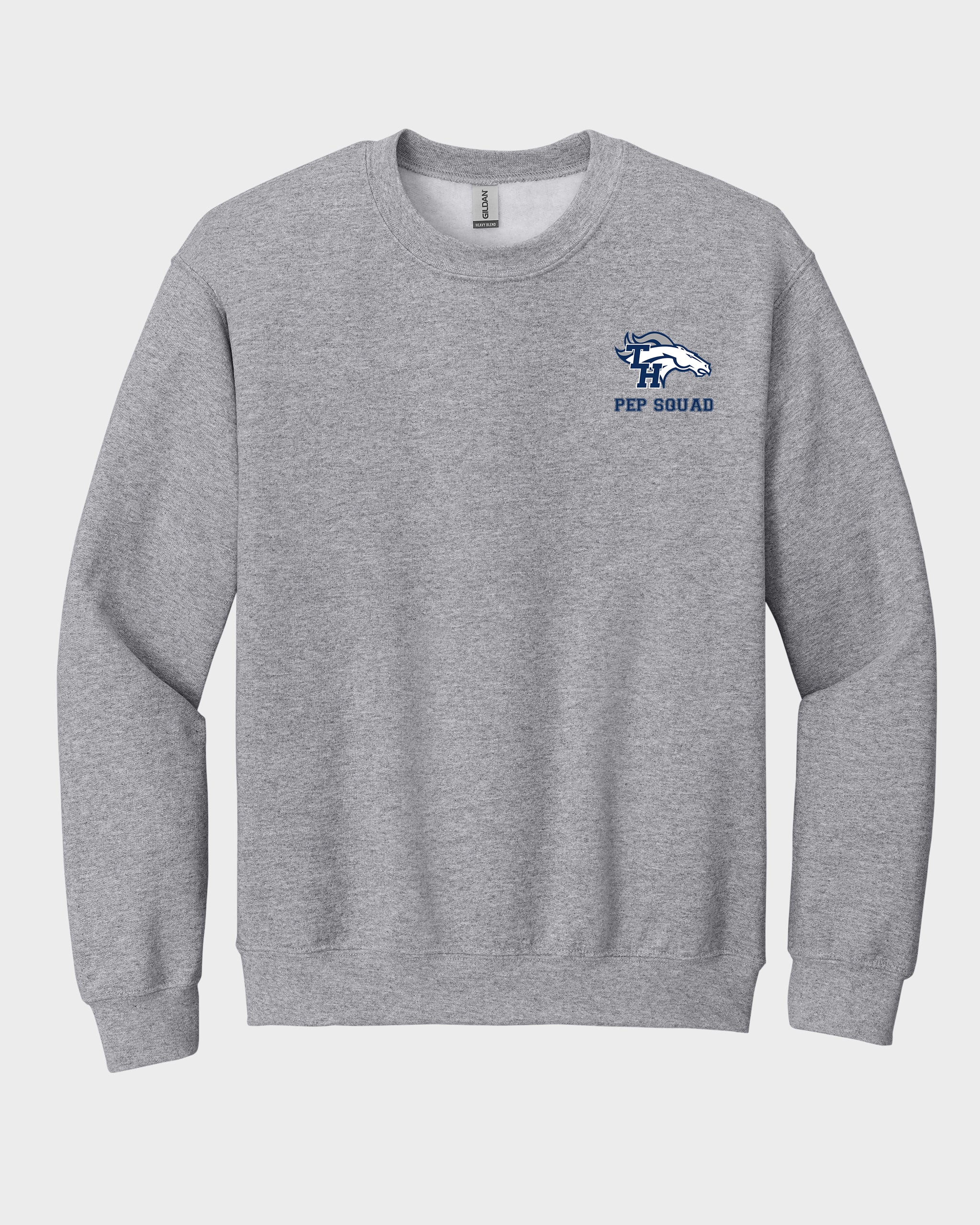 TH Pep Squad Men's Crewneck Sweatshirt with Left Chest