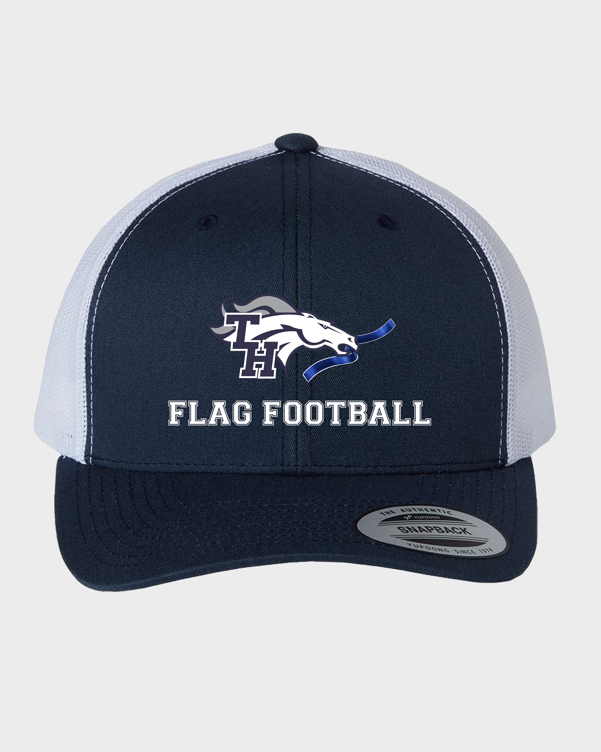 TH Flag Football Embroidered Trucker Hat
