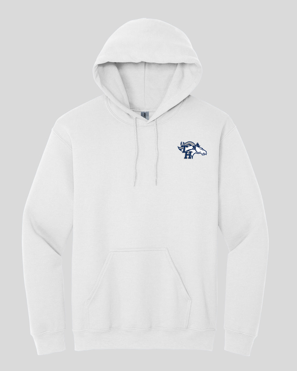 TH Pep Squad Navy Hoodie Sweatshirt with Left Chest