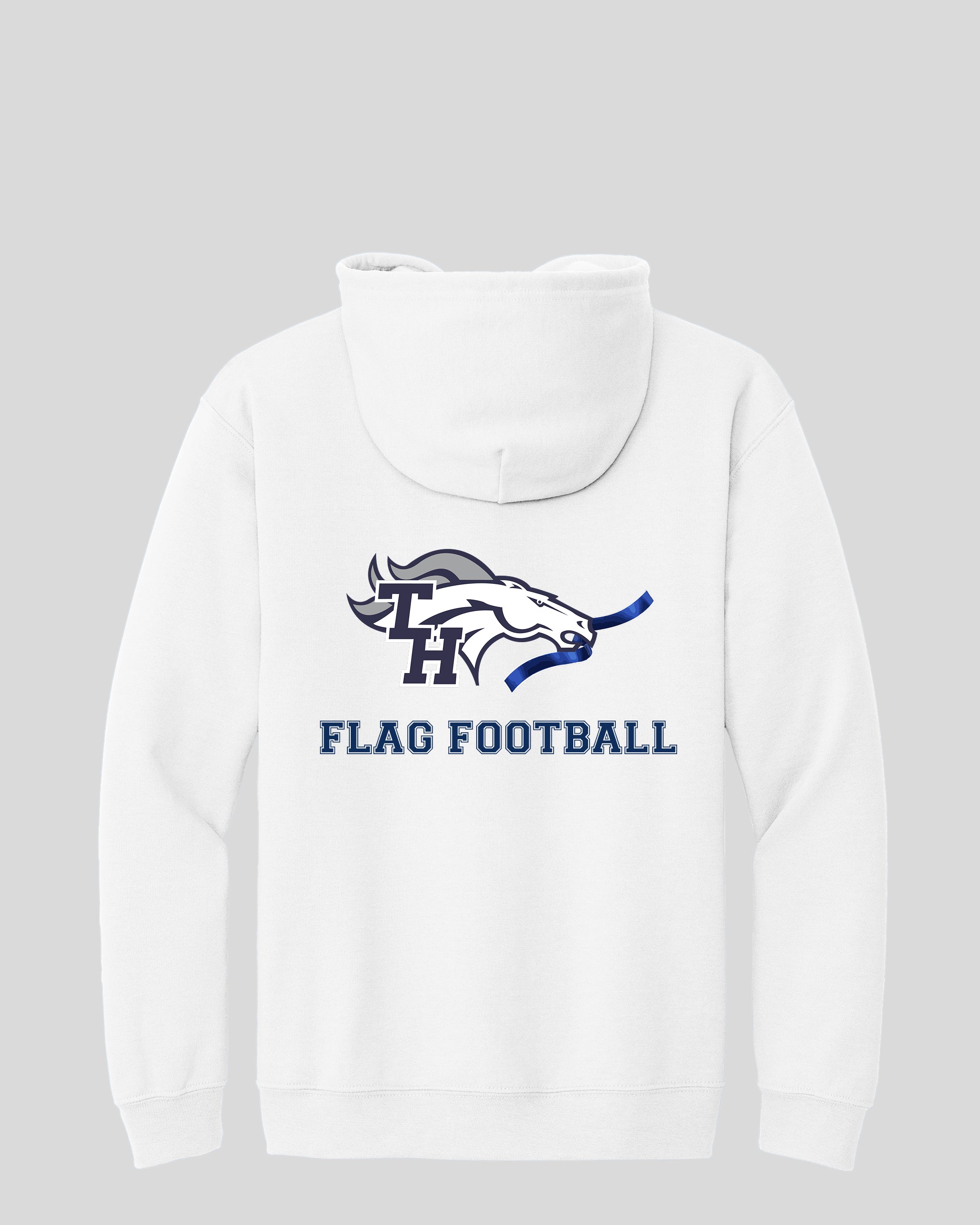 TH Flag Footbal Embroidered Zippered Sweatshirt