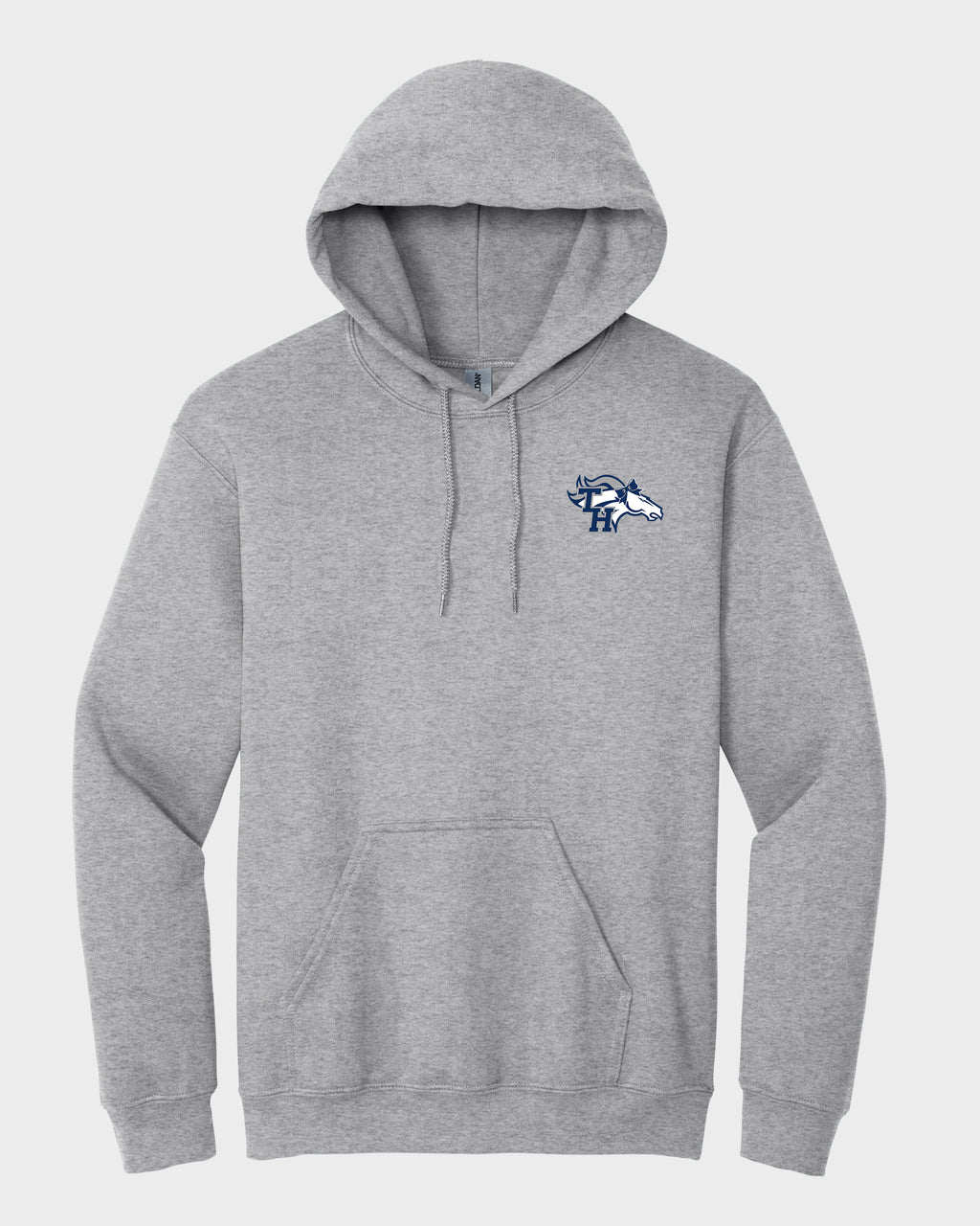 TH Pep Squad Navy Hoodie Sweatshirt with Left Chest