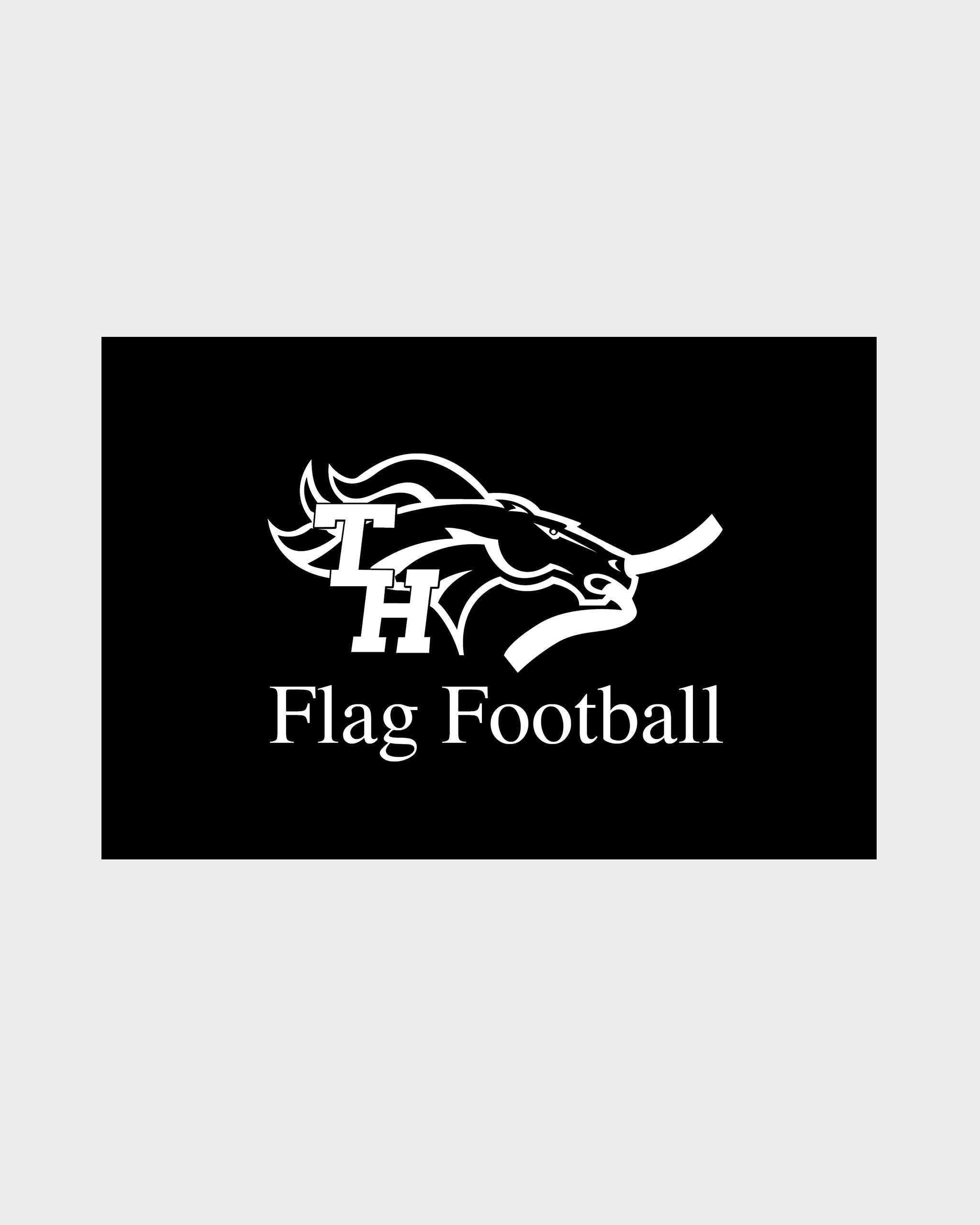 TH Flag Football Car Decal