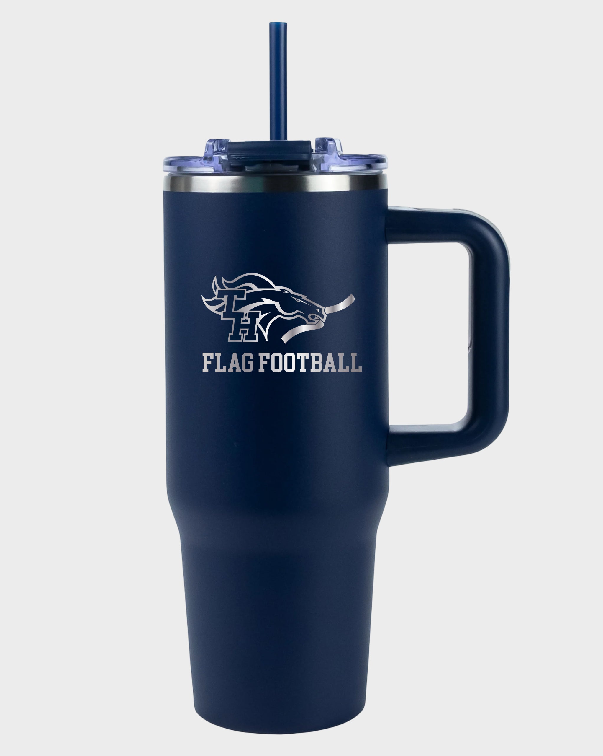 TH Flag Football 30oz Laser Tumbler