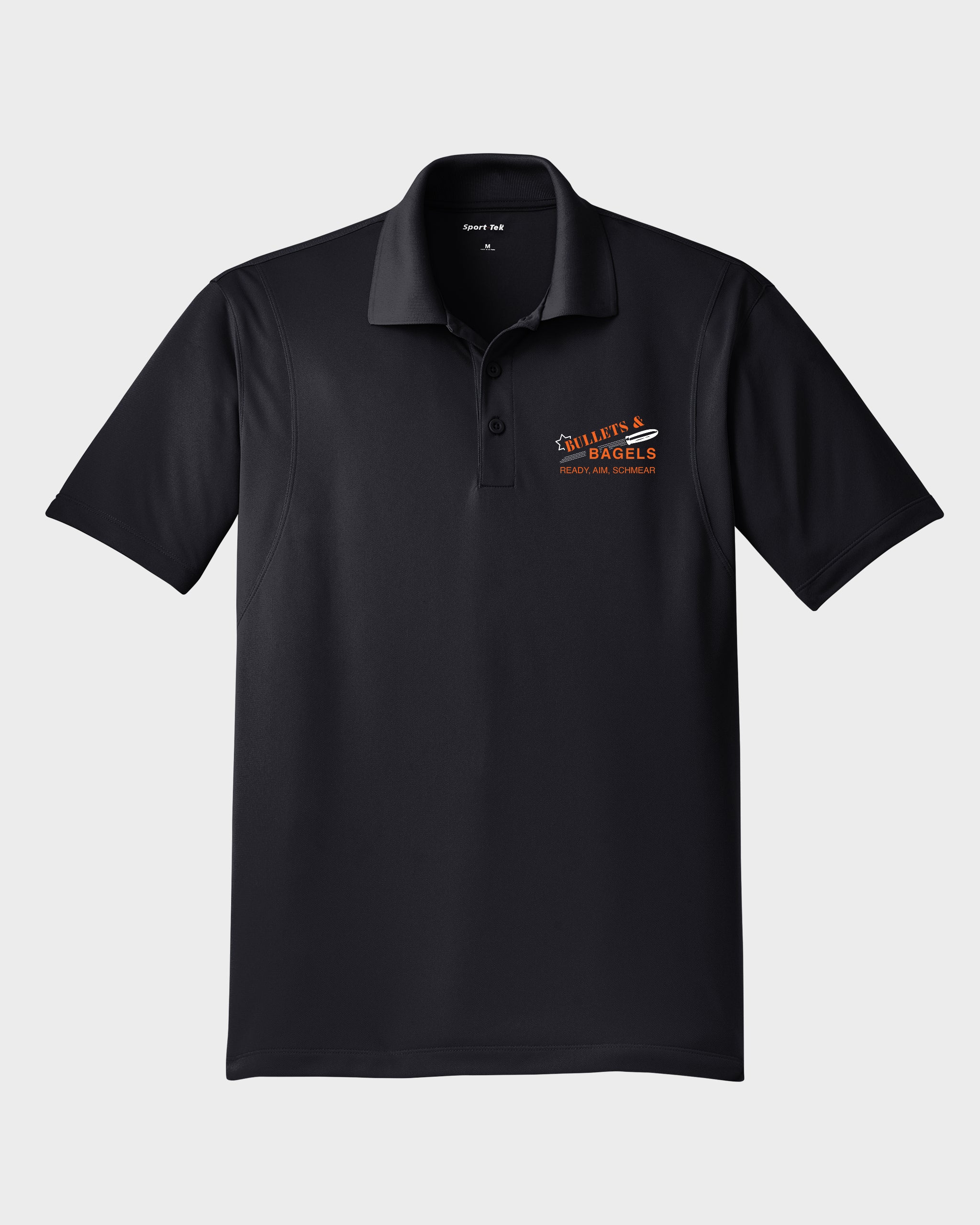 Bullets & Bagels Performance Polo