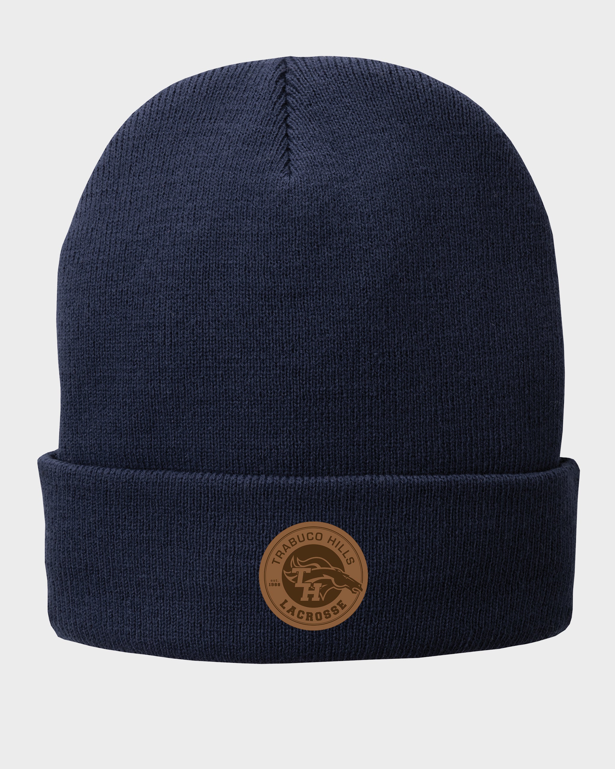 TH Lacrosse Beanie with Leather Patch
