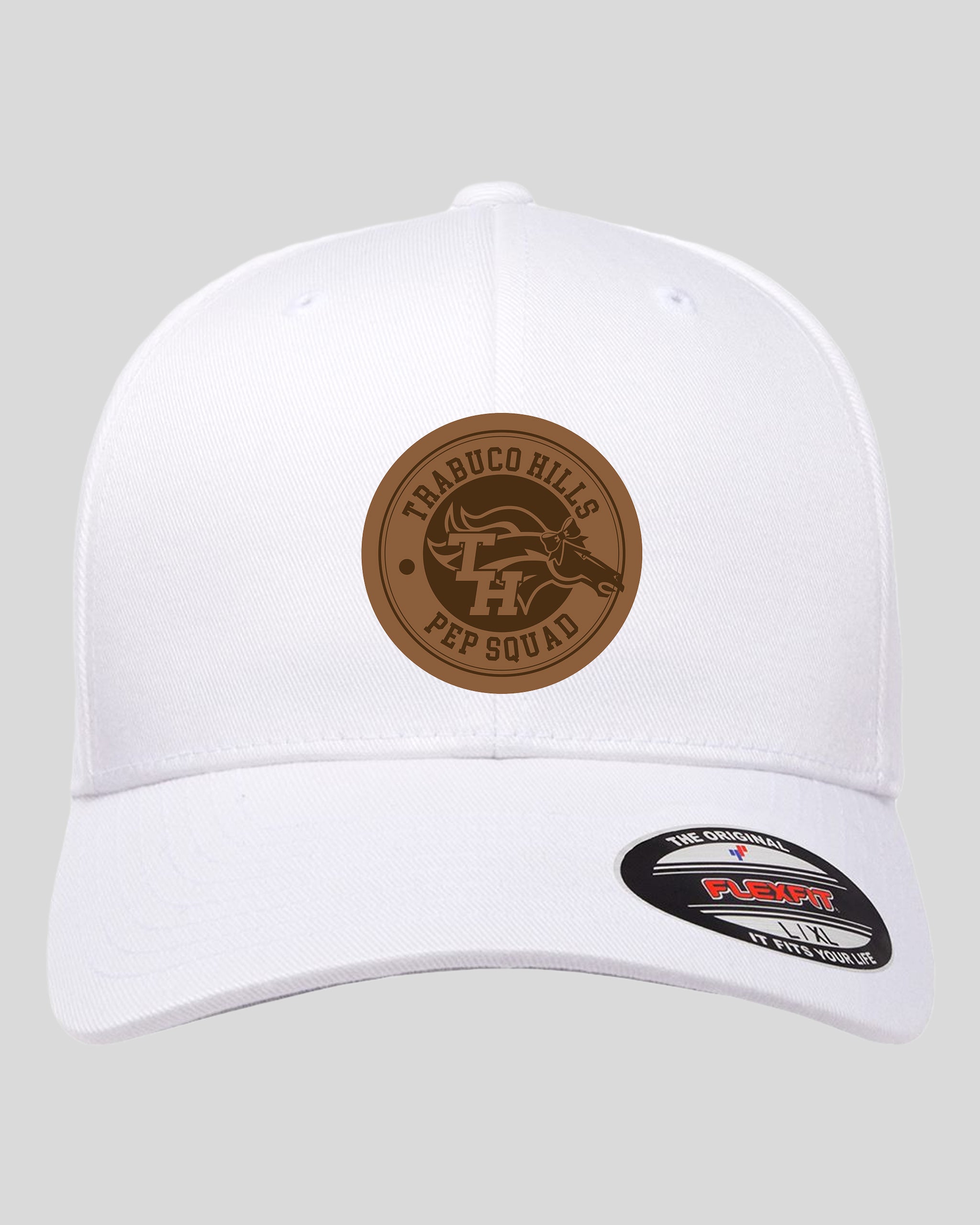 Trabuco Hills Pep Squad Flexfit Hat with Leather Patch